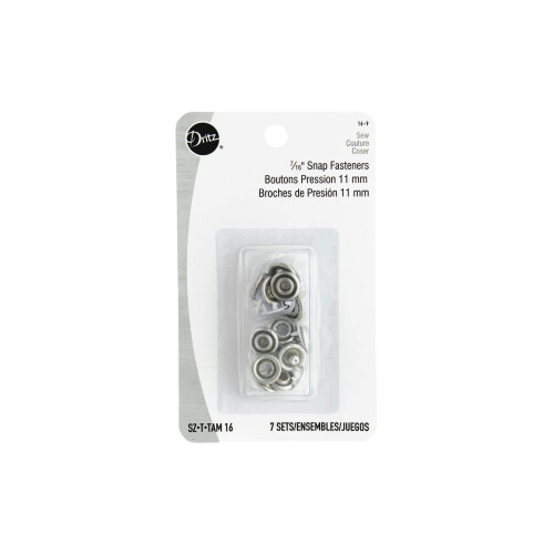 Dritz 16-9 Κουμπώματα Snap, Λευκό, Μέγεθος 16 (7/16-ίντσες) 7-Τεμάχια