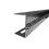 Wise 8WD12 Aluminum Offset Piano Hinge  11"" 3