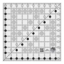 Kreative gitter firkantet quilt lineal 10-1/2in x 10-1/2in-CGR10