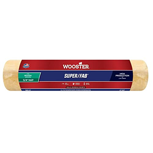 Wooster Brush R241-14 Super/Fab Roller Tampa de 3/4 de polegada Amarelo de 14 polegadas de 14 polegadas