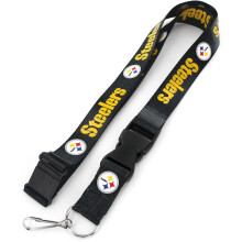 NFL Pittsburgh Steelers Team Lanyard Black