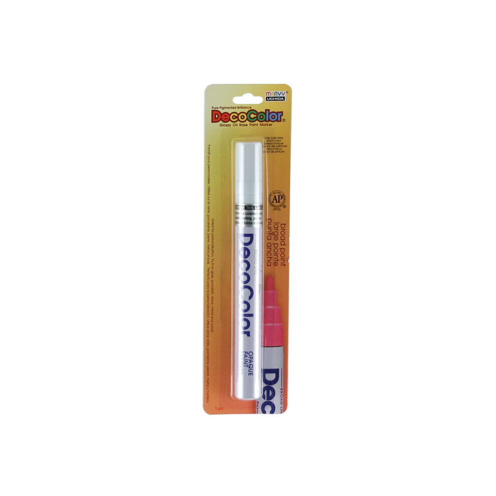 Marqueur de peinture     pointe large Uchida 300-C-0 Marvy Deco Color Blanc