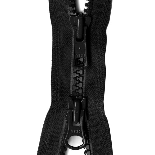 YKK Vislon 2-Way Ξεχωριστός Φερμουάρ, 28", Μαύρο
