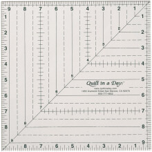 Quilt p? en dag 9 1/2 tomme med 9 1/2 tommer firkantet lineal