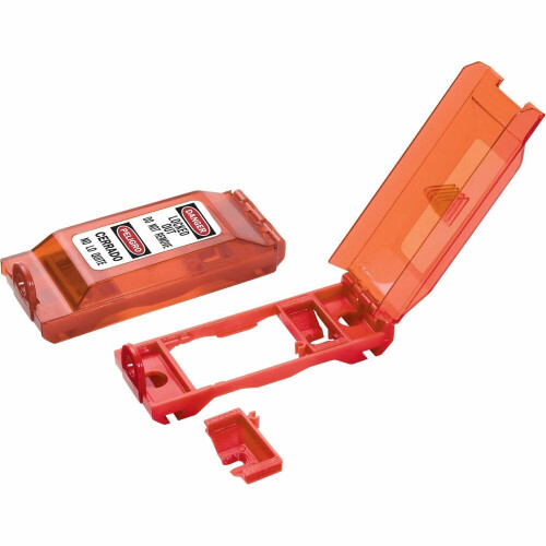 Master Lock 496B Κάλυμμα Διακόπτη Τοίχου Lockout Tagout, Κόκκινο 0.312 in. Διάμετρος Στελέχους