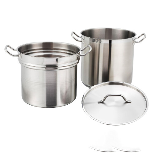 Winware Stainless DoubleBoiler  16 Quart  stainless steel 1