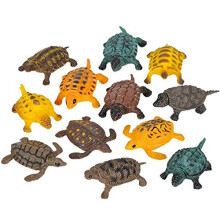 Rhode Island Novelty Turtles (pribli ne 3,8 cm - 5 cm dlh - velkost sa l i) 12 kusov
