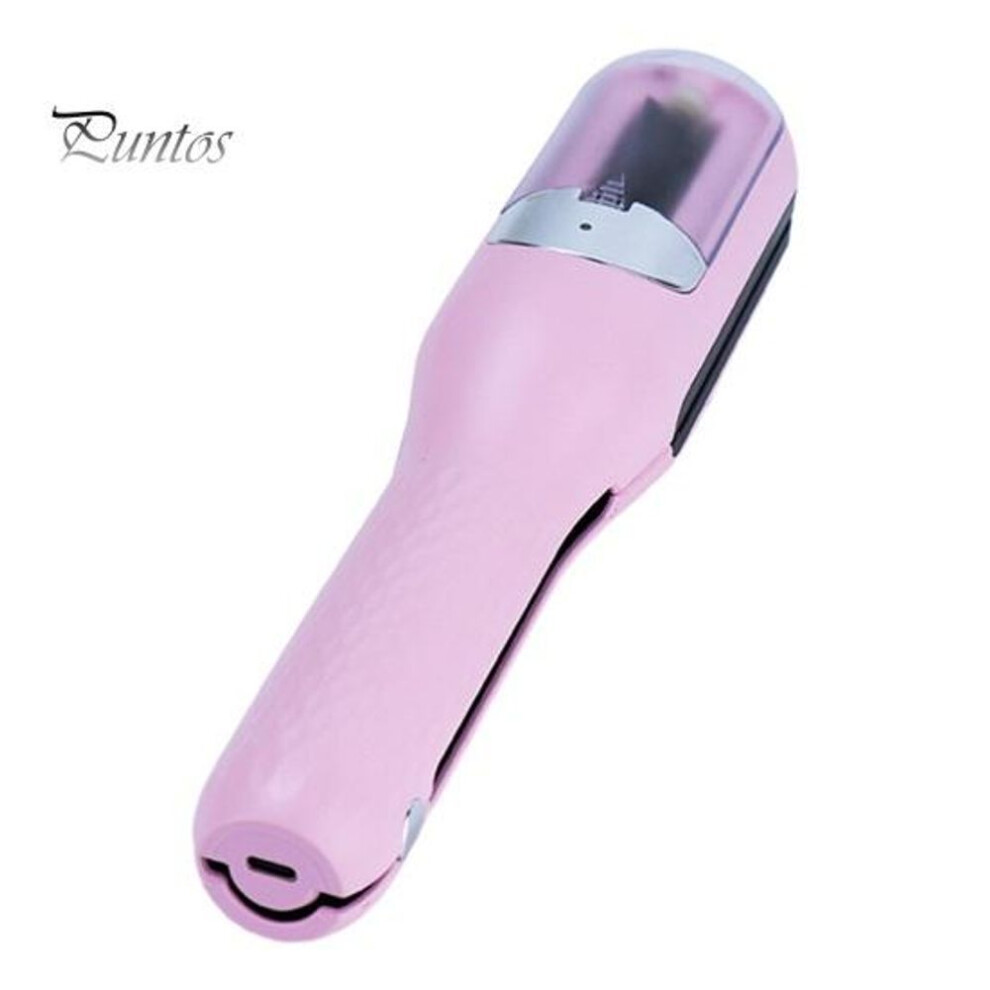 (pink) Multifunction Hair Trimmer with Blu-ray Hair Care Function Type-C Rechargeable Electric Hair Clipper Straighten & Trimming 2-in-1 Automatic Hair