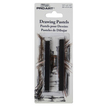 Pro Art Teken Pastel 2 Per Kaart Zwart B