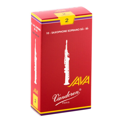 Vandoren SR302R Saksofon sopranowy JAVA Czerwone stroiki, siła 2; Pudełko 10