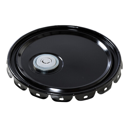 Vestil Un Rated Spout Top Steel Lid for 5 Gallon Pail Black