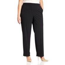 Briggs New York Womens Plus-st?rrelse rundt omkring Comfort Dress Pants Black 16 Plus
