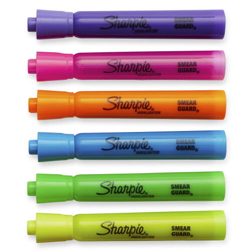 Sharpie SHARPIE Υψηλής Ποιότητας Υπογραμμιστές, Χαρακτηριστικό Πιρούνι, Μικτό, 12 Τεμάχια 1