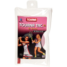 Tourna Tac 10 Pack Tacky Feel Tennis Grip Pink X-Large