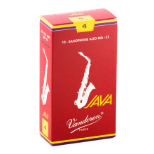 Vandoren SR264R Alto Sax JAVA Red Reeds Strength 4; 10-es doboz