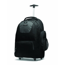 Rucsac cu ro?i Samsonite cu buzunare organiza?ionale negre/carbune o singura dimensiune