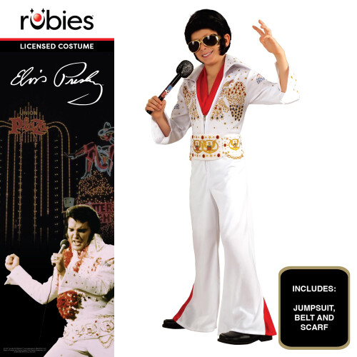 Rubies Rubie's Deluxe Elvis-Kinderkost   m, gro   e Gr      e, eine Farbe 1