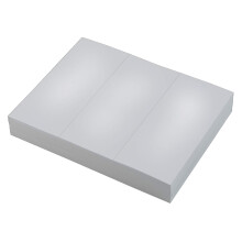 TOPS Lasergeschnittenes Blattpapier, alle 3 2/3 Zoll perforiert, 8,5 x 11 Zoll, 20 Pfund, 500 Blatt, wei   (5030)