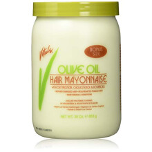 Vitale Olive Oil Hair Mayonnaise 30oz med Havre & Äggprotein och Vitaminer - Bra för Färgat & Värmebehandlat Hår
