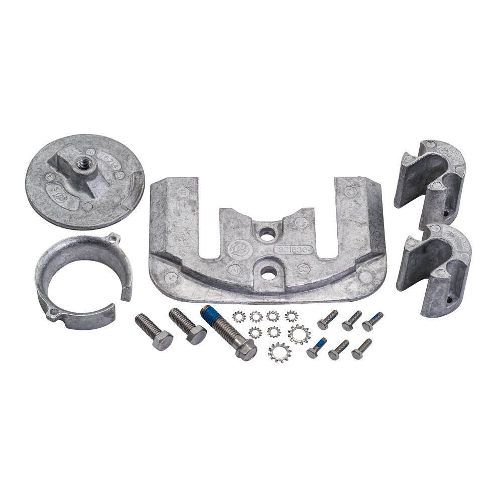 Quicksilver 888758Q02 Aluminum Anode Kit For Mercruiser Bravo One Stern Drives - 1988 And Newer 745061588424