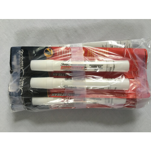 Sharpie Sharpie 85118-PP Λευκός Μόνιμος Μarker, 6 τεμάχια, Στεγνώνει σε Λίγα Λεπτά