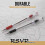 Pentel Στυλό Pentel(R R.S.V.P.(R) Ballpoint, 1.0 mm, Μεσαίο, Διαφανές, Μαύρη Μελάνη, Πακέτο 12 3