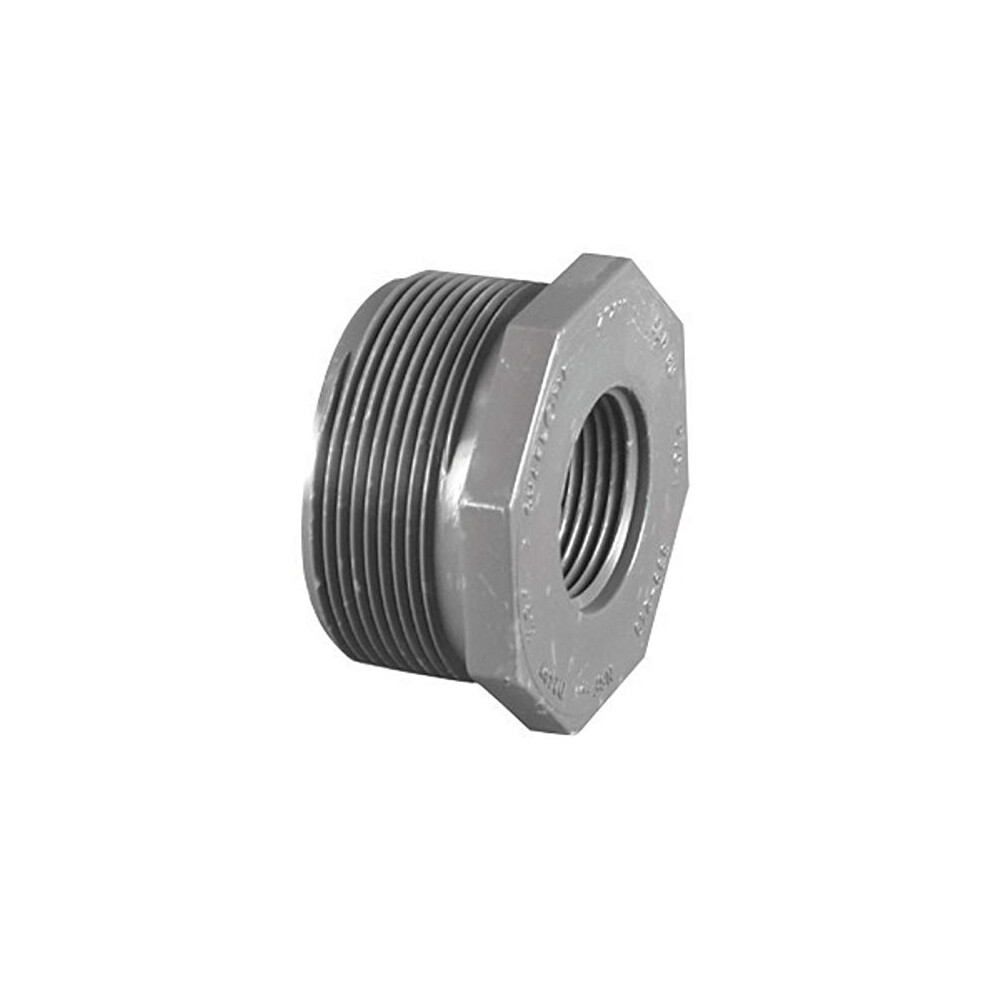 charlotte Pipe Reducer Bushing Sch 80 Pvc Mpt X Fpt 1  X 34  gray