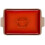 Le Creuset Le Creuset Stoneware Heritage Covered Rectangular Casserole, 4 qt. (12" x 9"), Flame 3