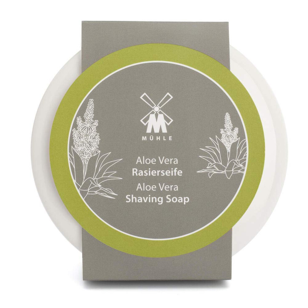 Mhle Shave Care Porcelain Dish Incl. Aloe Vera Shaving Soap 65G