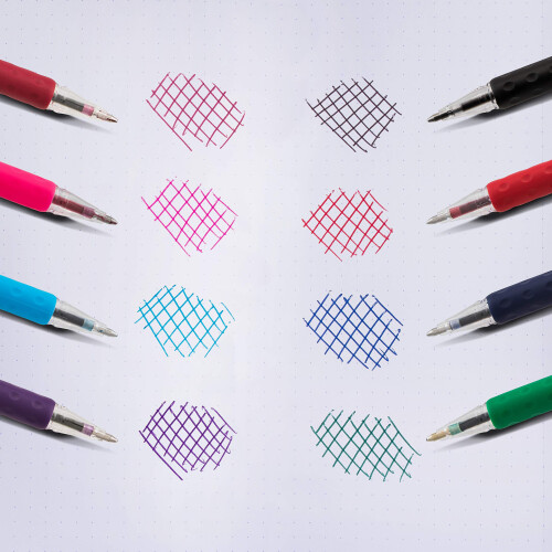 Pentel Pentel R.S.V.P. Ballpoint Pen  Medium Line  Violet Ink  2 Pack (BK91BP 2