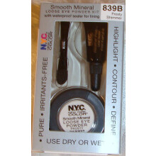 NYc Smooth Mineral Loose Eye Powder Kit Frosty Shimmer 839B