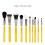 Bdellium Tools Studio Mineral 10-tlg. Pinselset mit Rolltasche - Des 2