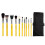 Bdellium Tools Studio Mineral 10-tlg. Pinselset mit Rolltasche - Des 1