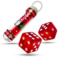 Magic Makers Magic Dice Czerwony kryształowy akryl