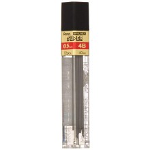 Pentel Lead Refill  4B Hardness.5mm  12/TB  Black (PENC5054B)