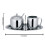 Cuisinox rustfrit st?l fl?de og sukker 5-delt s?t 2