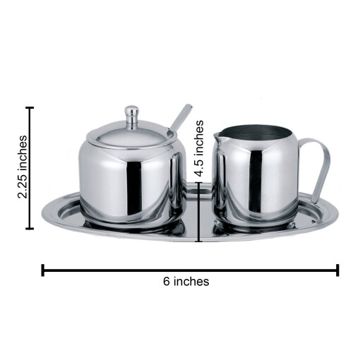 Cuisinox rustfrit st?l fl?de og sukker 5-delt s?t 1