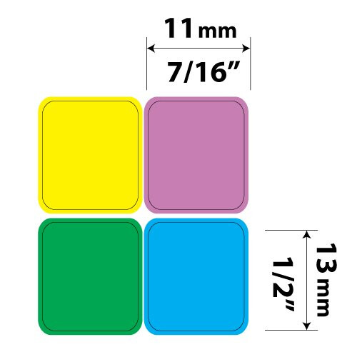 LEARNING LARGE LETTERING (UPPER CASE) ENGLISH US COLORED KEYBOARD DECALS 1