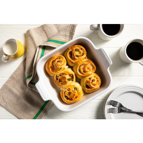 Le Creuset Le Creuset Σκεύος Κεραμικής Κληρονομιάς Τετράγωνο, 3 qt. (9"), Λευκό 2