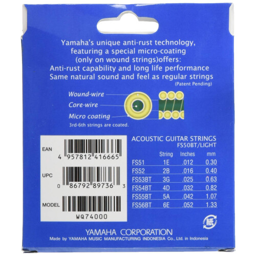Yamaha Yamaha FS50BT Acoustic Guitar Strings 1