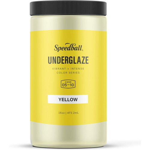 Speedball Underglaze  Yellow  16 Ounce Jar 1