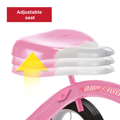 Radio Flyer Classic Pink 10"""" Tricycle 1