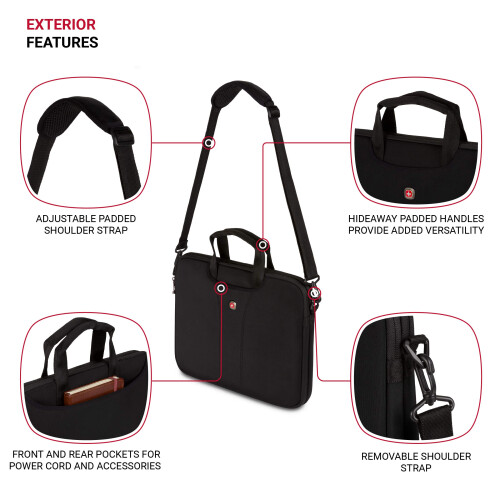 Wenger Wenger Legacy 14,1 polegadas Ultra Computer Slimcase Black One Tamanho 2
