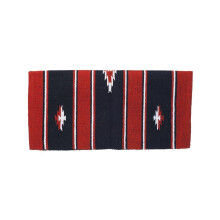 Resistente 1 55% Wool Sierra Saddle Blain 32 """" x32 """" vermelho/preto/creme
