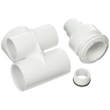 Waterway Plastics 806105018717 1.5"" x 2"" Tee Body Poly Gunite Jet As