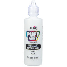 TULIP Puff Paint Metallic Wit 4 Fl Oz (verpakking van 1)