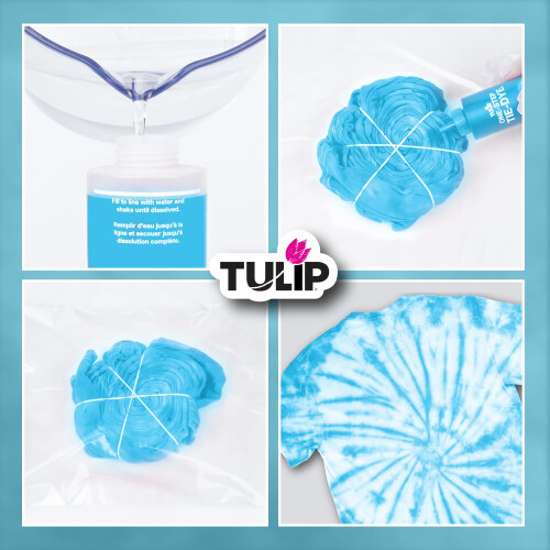 Σετ Βαφής Tie-Dye Tulip One-Step Turquoise 3/36, όπως περιγράφεται 1