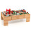 Costway 100Piece Train Set Table Multipurpose Wooden Kids Activity Table-Natural 1