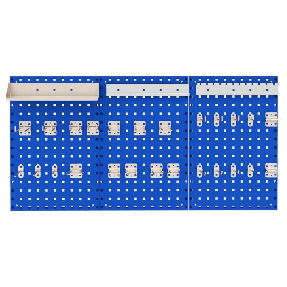 Wall-Mounted Pegboard Kit Pegboard Tool Organizing Kit-Navy