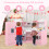 Costway Corner Play Kitchen Toddler Kitchen Playset With Range Hood-Pink 7
